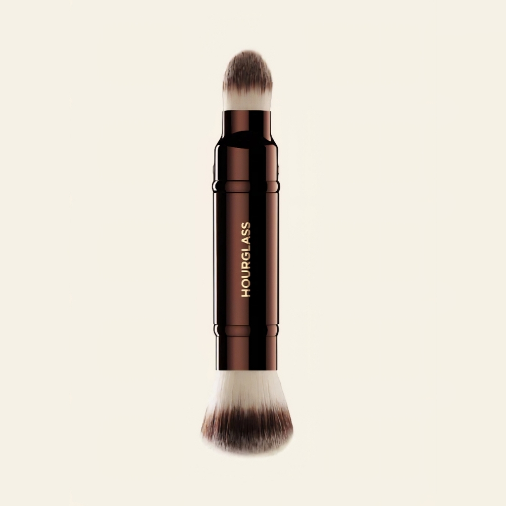 Hourglass Dual-Ended Brush - Black and White